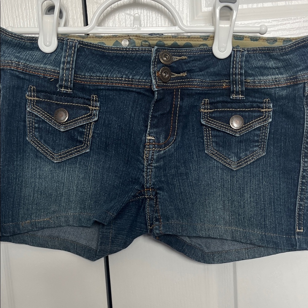 BONGO Women's Dark Blue Jean Shorts